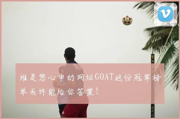 谁是您心中的网坛GOAT这份冠军榜单或许能给你答案!